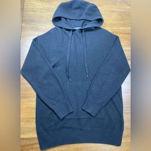 Naadam Cashmere Size XXS Black Hooded Sweater